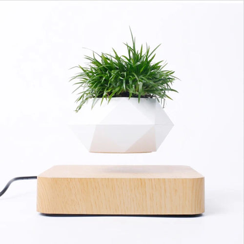 Fast Shipping Magnetic Suspension Flower Pot Levitating Air Bonsai Plant Succulent Patio Decoration Desktop Christmas Gift