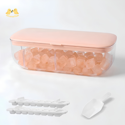 Press-Release Ice Cube Mold & Box
