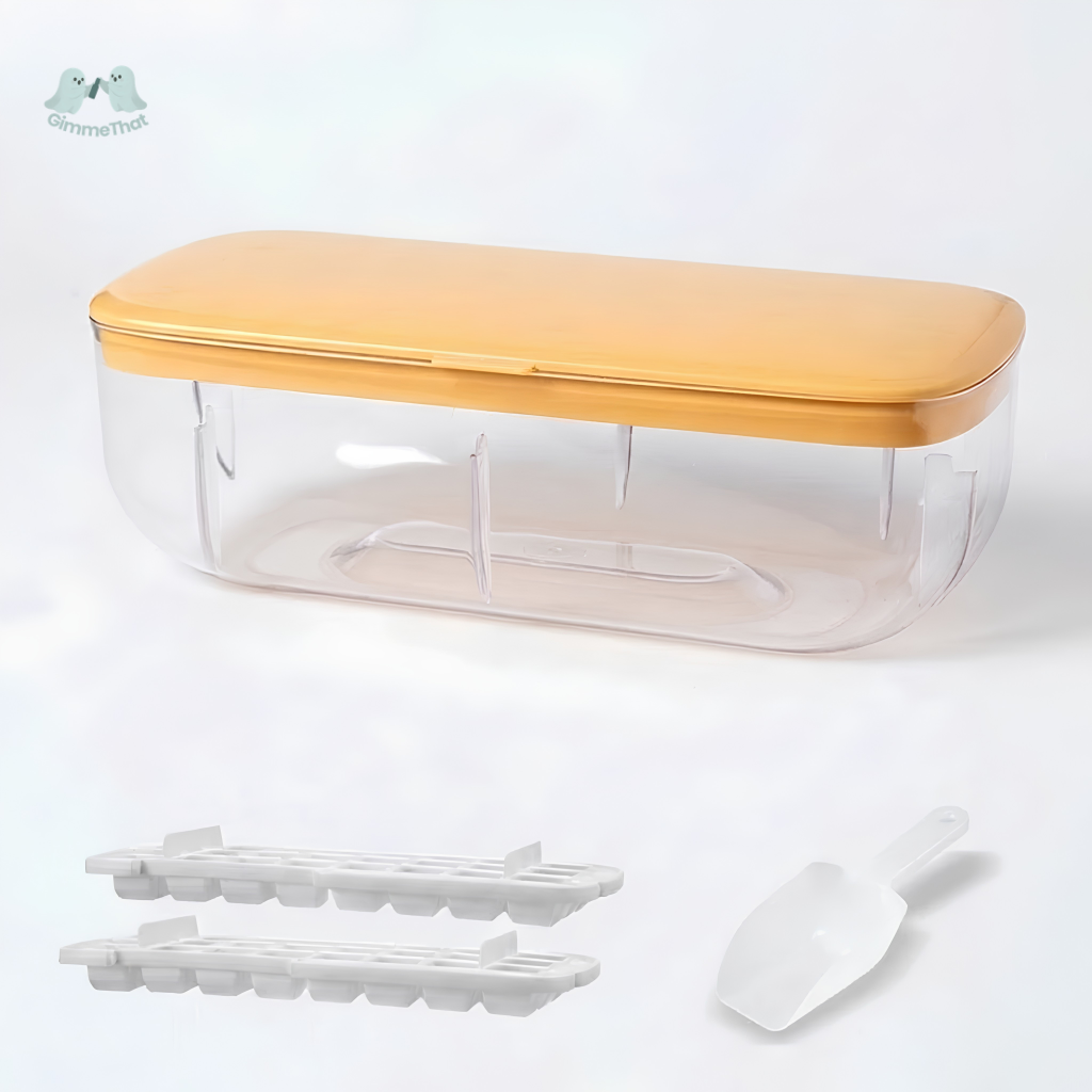 Press-Release Ice Cube Mold & Box