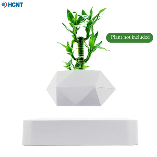 Magnetic Suspension Flower Pot Levitating Air Bonsai Pot Plant Pot Succulent Pot Patio Decoration Desktop Flower/Green Plan