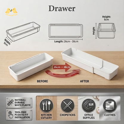 Expandify Utensil Tray Drawer Organizer