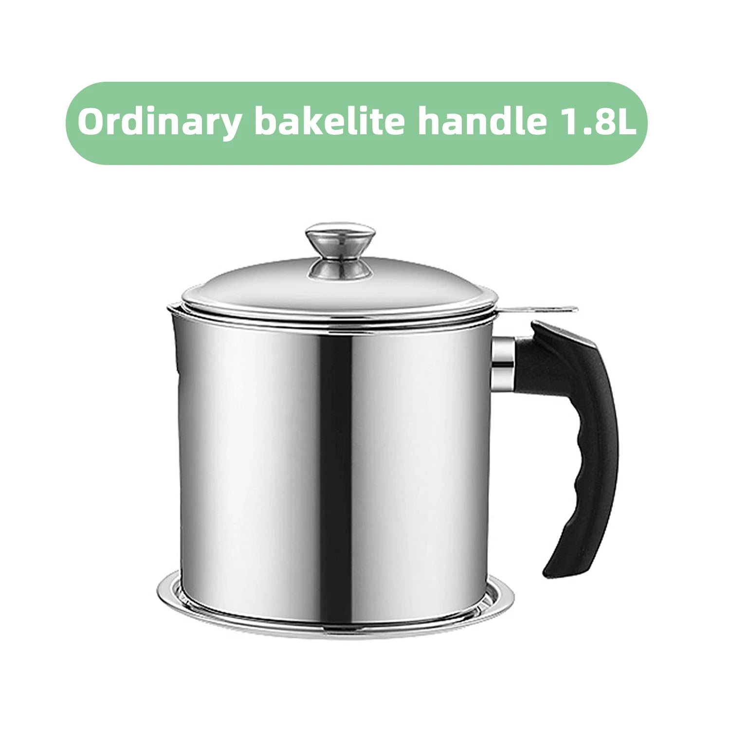 Grease Container Oil Pot with Fine Mesh Strainer Oil Storage Pots Bacon Strainers Stainless Steel Can for Frying Storage